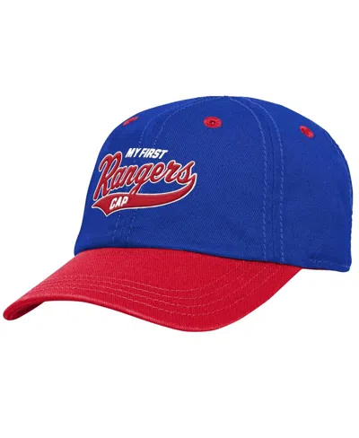 Outerstuff Kids' Baby Boys And Girls Blue New York Rangers My First Tail Sweep Slouch Flex Hat