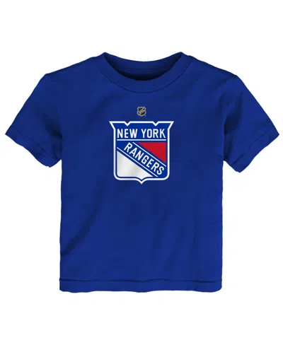 Outerstuff Baby Boys And Girls Blue New York Rangers Primary Logo T-shirt