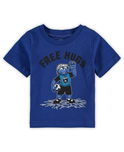 Outerstuff Baby Boys And Girls Blue San Jose Earthquakes Free Hugs Mascot T-shirt