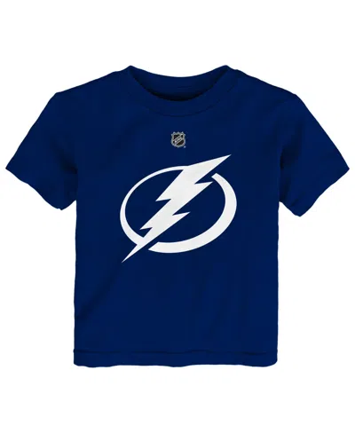 Outerstuff Kids' Baby Boys And Girls Blue Tampa Bay Lightning Primary Logo T-shirt