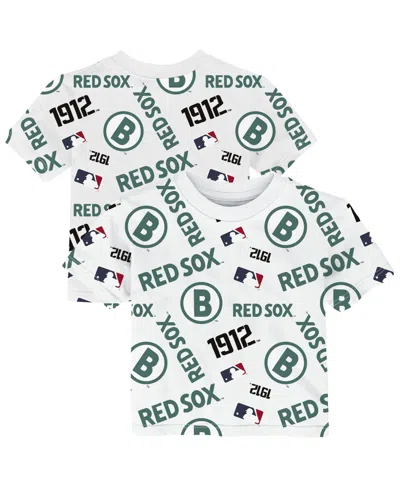Outerstuff Baby Boys' And Girls' Boston Red Sox Graphic T-shirt In White