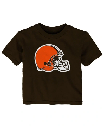 Outerstuff Baby Boys And Girls Brown Cleveland Browns Primary Logo T-shirt