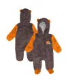 Outerstuff Baby Boys And Girls Brown Cleveland Browns Stay Napping Fleece Bunting Full-zip Sleeper In Brown