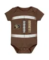 Outerstuff Baby Boys And Girls Brown Colorado Buffaloes Catch Me Football Bodysuit In Brown