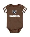 Outerstuff Baby Boys And Girls Brown Las Vegas Raiders Playmaker Bodysuit In Brown