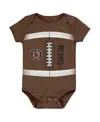 Outerstuff Baby Boys And Girls Brown South Carolina Gamecocks Catch Me Football Bodysuit In Brown
