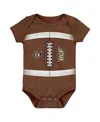 Outerstuff Baby Boys And Girls Brown Ucf Knights Catch Me Football Bodysuit In Brown