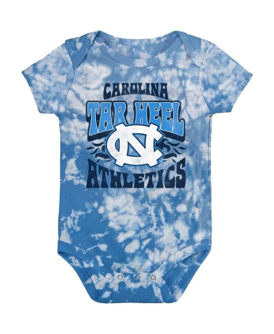Outerstuff Baby Boys And Girls Carolina Blue Distressed North Carolina Tar Heels Lil Rocker Tie-dye Bodysuit