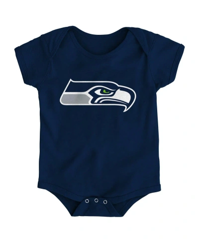Outerstuff Baby Boys And Girls College Navy Seattle Seahawks Team Logo Bodysuit