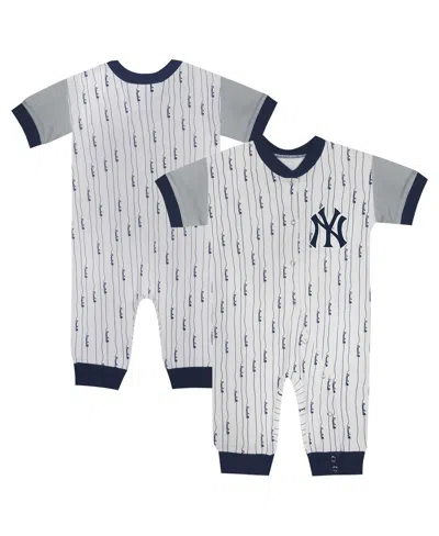 Outerstuff Baby Boys And Girls Fanatics White New York Yankees Logo Best Series Full-snap Jumper