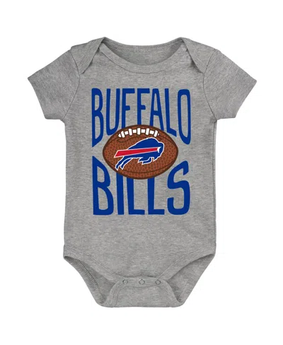 Outerstuff Baby Boys' And Girls' For The Ball Buffalo Bills Short-sleeve Bodysuit In Gray