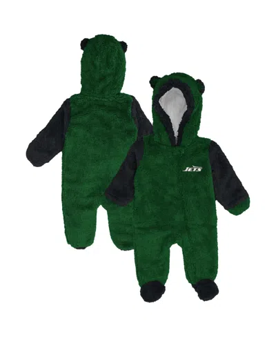 Outerstuff Baby Boys' And Girls' Green New York Jets Teddy Fleece Bunting Full-zip Sleeper