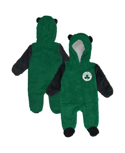 Outerstuff Baby Boys And Girls Kelly Green Boston Celtics Stay Napping Fleece Bunting Full-zip Hooded Sleeper