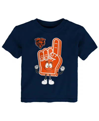 Outerstuff Baby Boys And Girls Navy Chicago Bears Handy Man T-shirt
