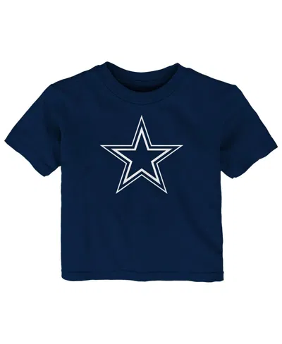 Outerstuff Baby Boys And Girls Navy Dallas Cowboys Primary Logo T-shirt