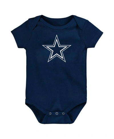 Outerstuff Baby Boys And Girls Navy Dallas Cowboys Team Logo Bodysuit