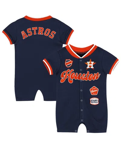 Outerstuff Baby Boys And Girls Navy Houston Astros Pinch Coverall In Blue