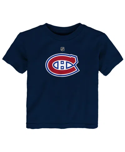 Outerstuff Kids' Baby Boys And Girls Navy Montreal Canadiens Primary Logo T-shirt In Blue