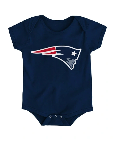 Outerstuff Baby Boys And Girls Navy New England Patriots Team Logo Bodysuit