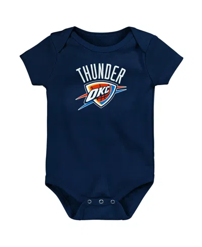 Outerstuff Baby Boys' And Girls' Navy Oklahoma City Thunder Primary Logo Bodysuit In Blue