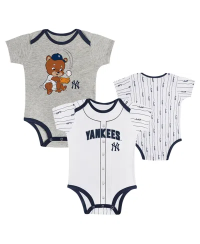 Outerstuff Kids' Baby Boys And Girls New York Yankees Play Ball Bodysuit Set, 2-pack