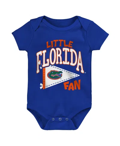 Outerstuff Baby Boys And Girls  Royal Florida Gators Little Banner Bodysuit In Blue