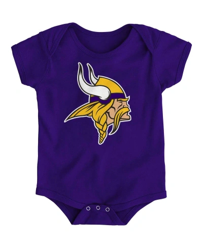 Outerstuff Baby Boys And Girls Purple Minnesota Vikings Team Logo Bodysuit