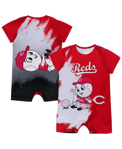 Outerstuff Baby Boys And Girls Red Cincinnati Reds Baby Mascot Bodysuit In Multi