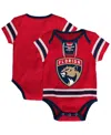 Outerstuff Baby Boys And Girls Red Florida Panthers Hockey Jersey Bodysuit In Red