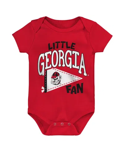 Outerstuff Baby Boys And Girls Red Georgia Bulldogs Little Banner Bodysuit In Pink