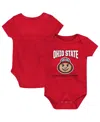 Outerstuff Baby Boys And Girls Red Ohio State Buckeyes College Football Playoff 2024 National Champions Bodysui In Scarlet