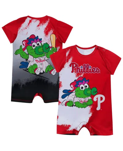 Outerstuff Baby Boys And Girls Red Philadelphia Phillies Baby Mascot Bodysuit In Multi