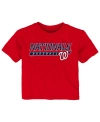 OUTERSTUFF BABY BOYS AND GIRLS RED WASHINGTON NATIONALS TAKE THE LEAD T-SHIRT