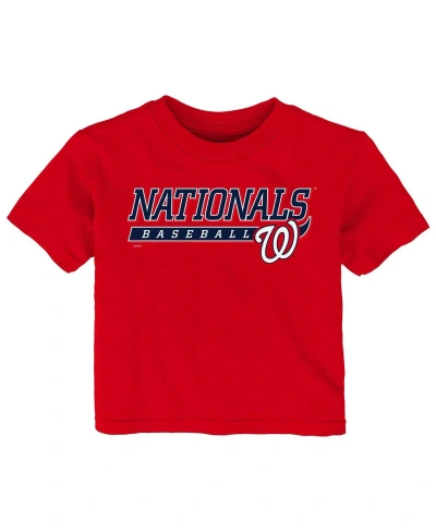 Outerstuff Baby Boys And Girls Red Washington Nationals Take The Lead T-shirt