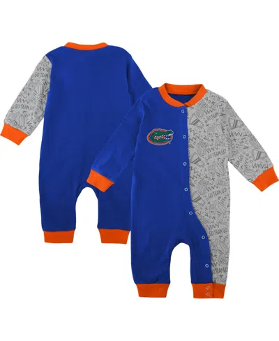 Outerstuff Kids' Baby Boys And Girls Royal Florida Gators Playbook Two-tone Sleeper