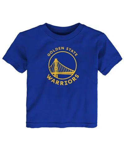 Outerstuff Baby Boys' And Girls' Royal Golden State Warriors Primary Logo T-shirt In Blue