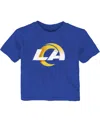 Outerstuff Toddler Boys And Girls Royal Los Angeles Rams Logo T-shirt In Royal