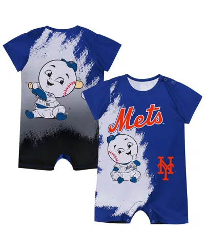 Outerstuff Baby Boys And Girls Royal New York Mets Baby Mascot Bodysuit In Blue