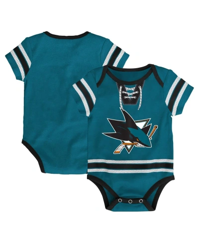 Outerstuff Baby Boys And Girls Teal San Jose Sharks Hockey Jersey Bodysuit