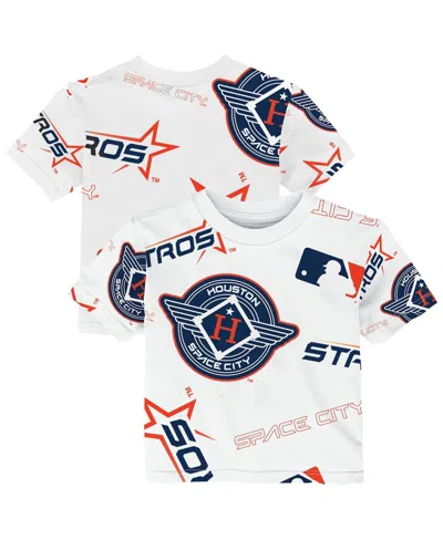Outerstuff Baby Boys And Girls White Houston Astros Game Day T-shirt