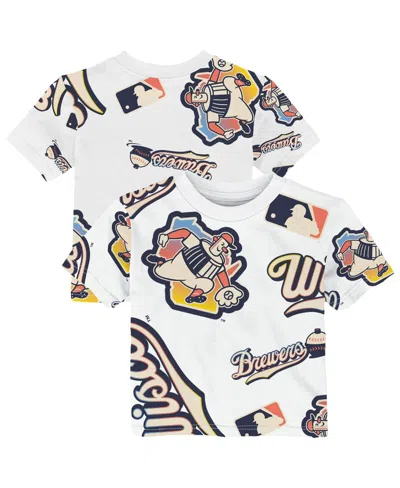 Outerstuff Baby Boys And Girls White Milwaukee Brewers 2026 City Connect Game Day T-shirt