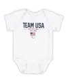 Outerstuff Baby Boys And Girls White U.s. Paralympics Size Up Bodysuit In White