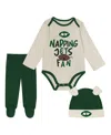 Outerstuff Baby Boys And Girls 3-piece Midnight Green Philadelphia Eagles Little Champ Set In Green