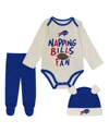 Outerstuff Baby Boys And Girlsâ 3-piece Royal Buffalo Bills Little Champ Set In Blue
