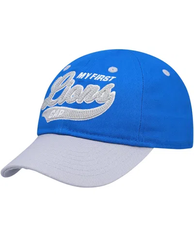 Outerstuff Kids' Baby Detroit Lions My First Tail Sweep Slouch Flex Embroidered Hat In Blue