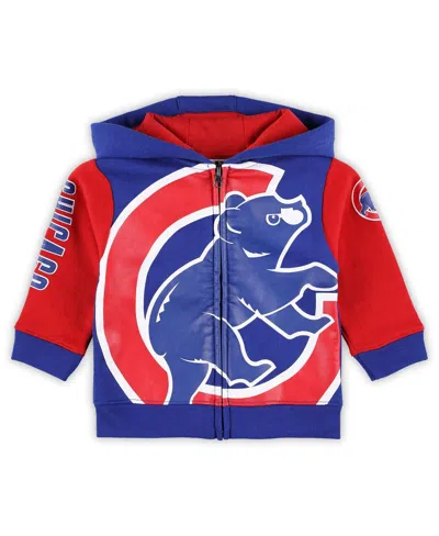 Outerstuff Baby Fanatics Royal Chicago Cubs Post Card Full-zip Hoodie Jacket