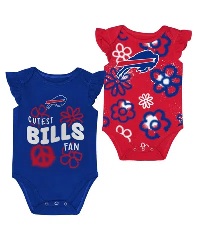Outerstuff Kids' Baby Girls 2-piece Buffalo Bills The Sunshine Bodysuit Set In Red