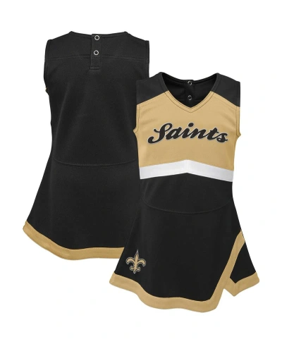 Outerstuff Baby Girls Black New Orleans Saints Cheer Captain Jumper Dress