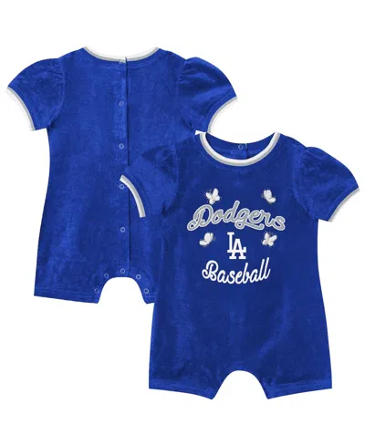 Outerstuff Baby Girls Royal Los Angeles Dodgers Wind-up Coverall In Blue