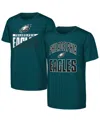 Outerstuff Big Boys And Girls 2-pack Midnight Green Philadelphia Eagles Never Quit T-shirt Set In Green